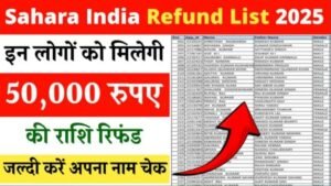 Sahara Refund Status List